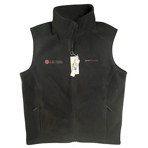 Core 365 Mens Size Large New Fleece Audio Port Pockets Full Zip